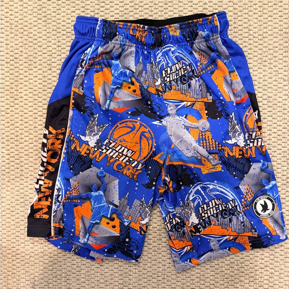 Flow Society NY Knicks colors shorts youth large